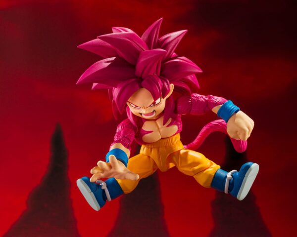 Dragon Ball Daima S.H.Figuarts Akció FiguraSuper Saiyan Level 4 Son Goku (mini) 8 cm