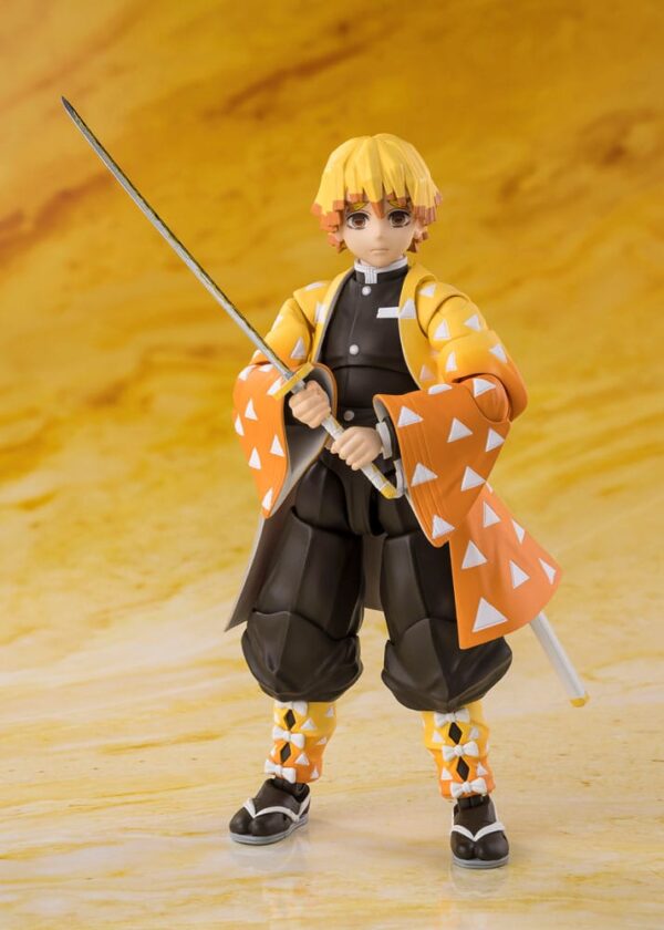 Demon Slayer: Kimetsu no Yaiba S.H.Figuarts Akció Figura Zenitsu Agatsuma 14 cm