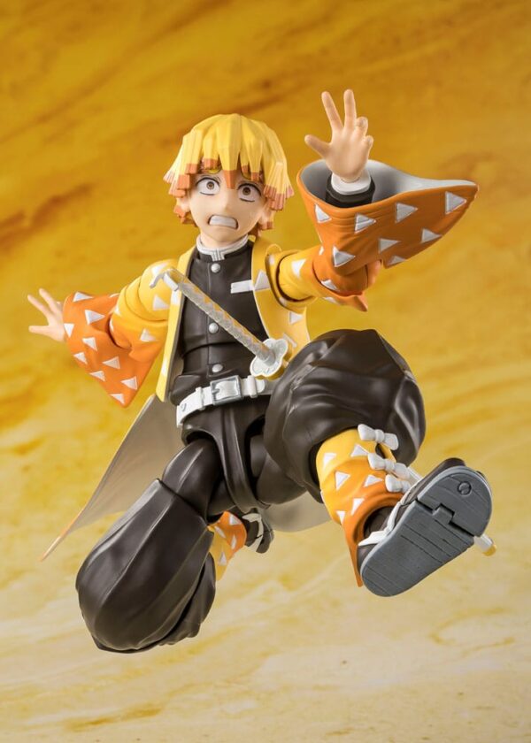 Demon Slayer: Kimetsu no Yaiba S.H.Figuarts Akció Figura Zenitsu Agatsuma 14 cm