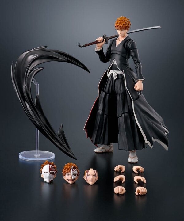 Bleach S.H. Figuarts Akció Figura Ichigo Kurosaki Getsugatensho 16 cm