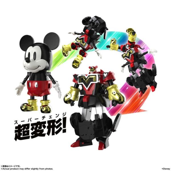 Disney Soul of Chogokin Diecast Akció Figura Super Change Mickey Mouse by Kunio Okawara 13 cm