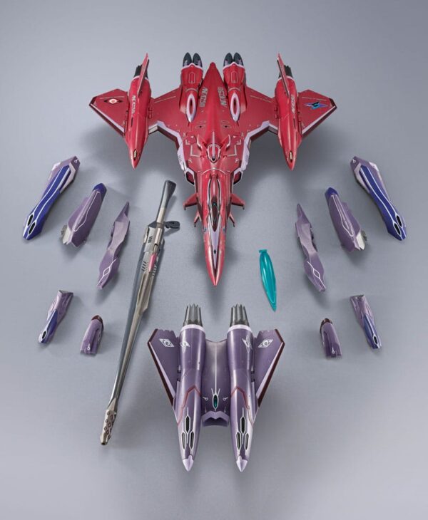 Macross Frontier DX Chogokin Akció Figura VF-27 Gamma SP Super Lucifer Valkyrie Brera Sterne use Revival Ver. 25 cm