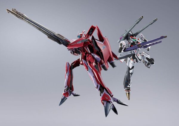 Macross Frontier DX Chogokin Akció Figura VF-27 Gamma SP Super Lucifer Valkyrie Brera Sterne use Revival Ver. 25 cm