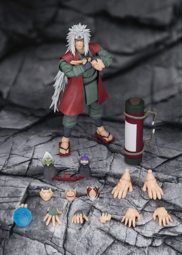 Naruto S.H.Figuarts Akció Figura Jiraiya Hidden Leaf Heroic Master Sage (Sage Mode Set) 17 cm