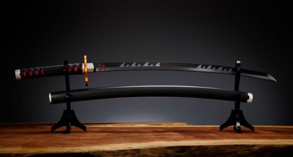 Demon Slayer: Kimetsu no Yaiba Proplica Replika 1/1 Nichirin Sword (Tanjiro Kamado) Kyojuro Rengoku´s Sword Gueard Ver. 88 cm