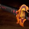 Demon Slayer: Kimetsu no Yaiba Proplica Replika 1/1 Nichirin Sword (Tanjiro Kamado) Kyojuro Rengoku´s Sword Gueard Ver. 88 cm