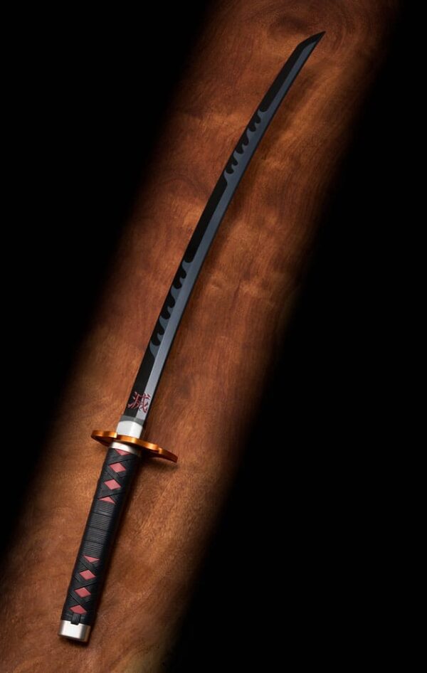 Demon Slayer: Kimetsu no Yaiba Proplica Replika 1/1 Nichirin Sword (Tanjiro Kamado) Kyojuro Rengoku´s Sword Gueard Ver. 88 cm
