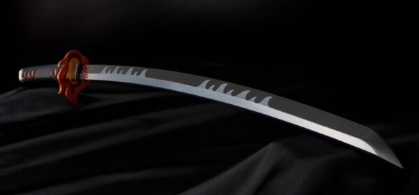 Demon Slayer: Kimetsu no Yaiba Proplica Replika 1/1 Nichirin Sword (Tanjiro Kamado) Kyojuro Rengoku´s Sword Gueard Ver. 88 cm