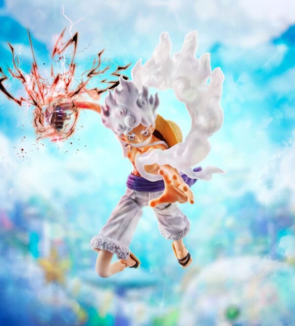 One Piece S.H.Figuarts Akció Figura Monkey D. Luffy Gear 5 -Future Island Egghead- 15 cm