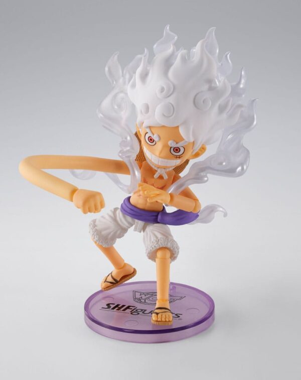 One Piece World Collactable Figuras x S.H. Figuarts Akció Figura Monkey D. Luffy Gear 5 8 cm