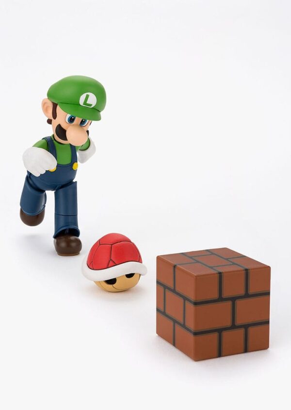 Super Mario S.H. Figuarts Akció Figura Luigi 11 cm