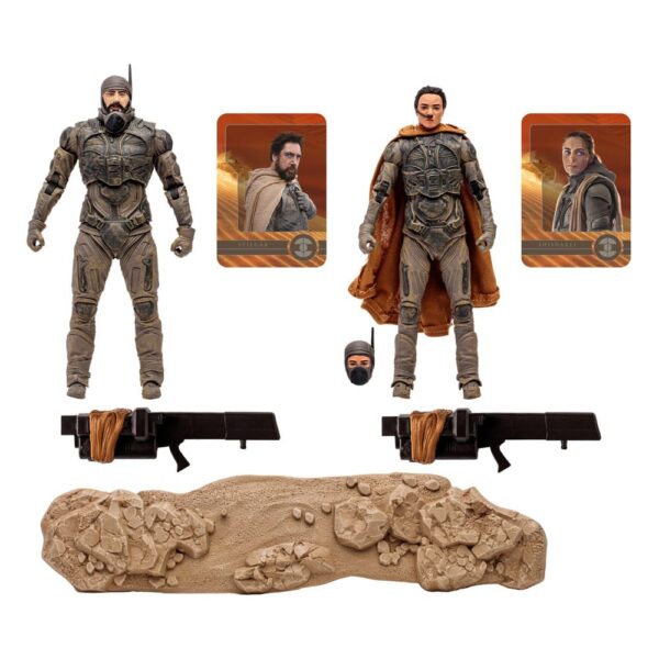 Dune: Part Two Akció Figura 2-Pack Stilgar & Shishakli (Gold Label) 18 cm