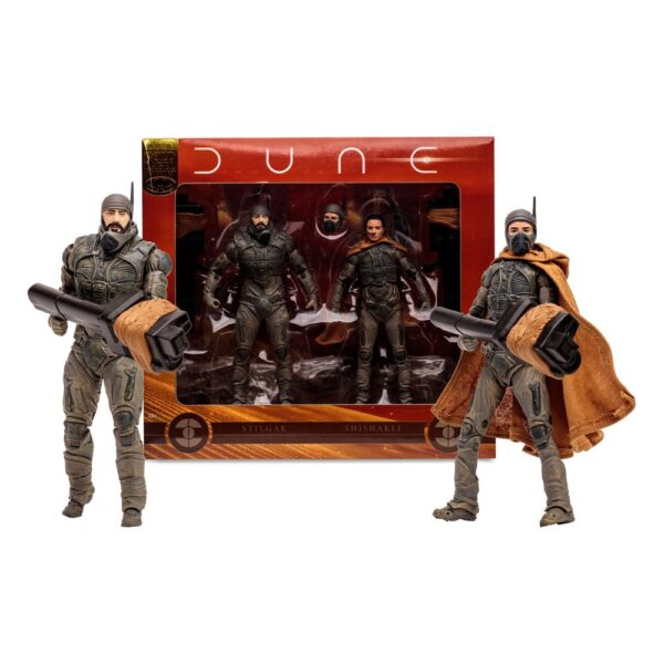 Dune: Part Two Akció Figura 2-Pack Stilgar & Shishakli (Gold Label) 18 cm