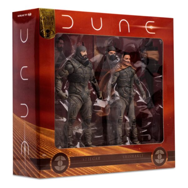 Dune: Part Two Akció Figura 2-Pack Stilgar & Shishakli (Gold Label) 18 cm