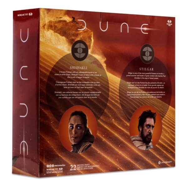 Dune: Part Two Akció Figura 2-Pack Stilgar & Shishakli (Gold Label) 18 cm