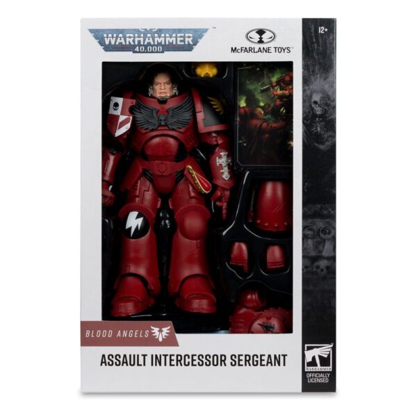 Warhammer 40,000 Akció Figura Assault Intercessor Sergeant (Blood Angel) 18 cm