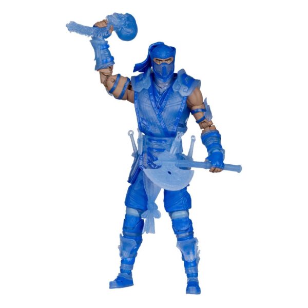 Mortal Kombat Akció Figura Glow in the Dark Edition Sub-Zero (Gold Label) 18 cm