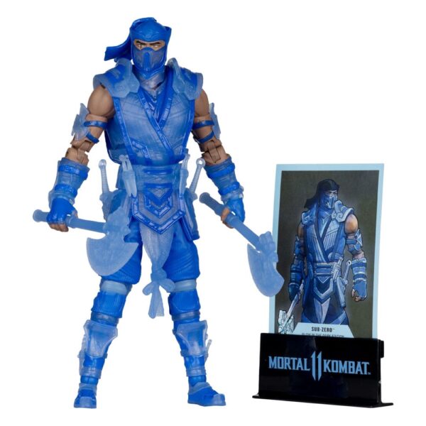 Mortal Kombat Akció Figura Glow in the Dark Edition Sub-Zero (Gold Label) 18 cm