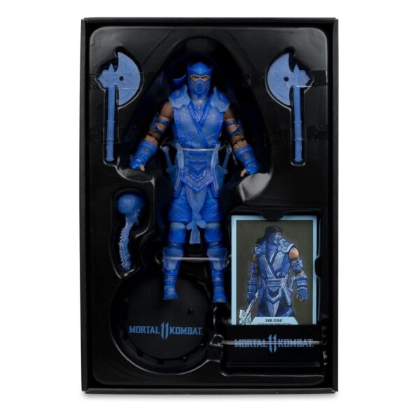 Mortal Kombat Akció Figura Glow in the Dark Edition Sub-Zero (Gold Label) 18 cm