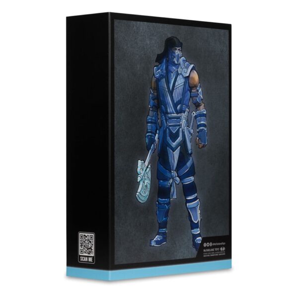 Mortal Kombat Akció Figura Glow in the Dark Edition Sub-Zero (Gold Label) 18 cm