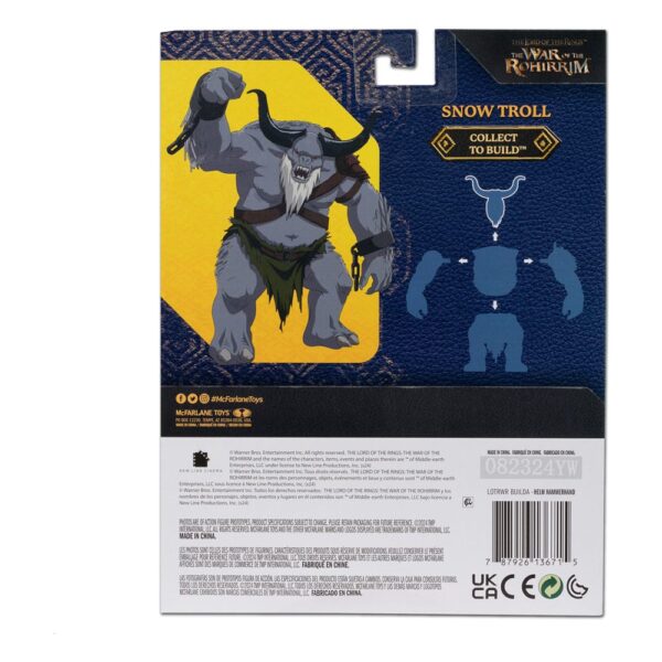 The Lord of the Rings: The War of the Rohirrim Build-A Akció Figuras 10 cm (BAF: Snow Troll) Assortment (4)