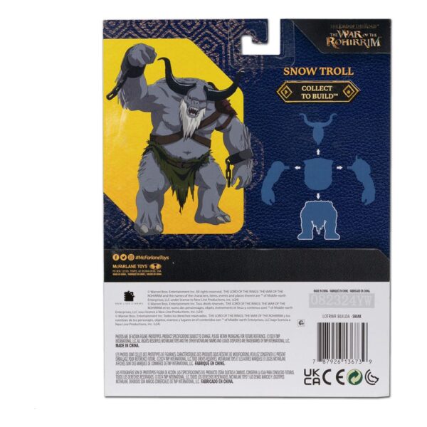 The Lord of the Rings: The War of the Rohirrim Build-A Akció Figuras 10 cm (BAF: Snow Troll) Assortment (4)