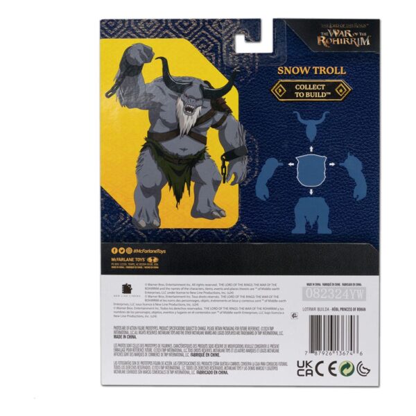 The Lord of the Rings: The War of the Rohirrim Build-A Akció Figuras 10 cm (BAF: Snow Troll) Assortment (4)