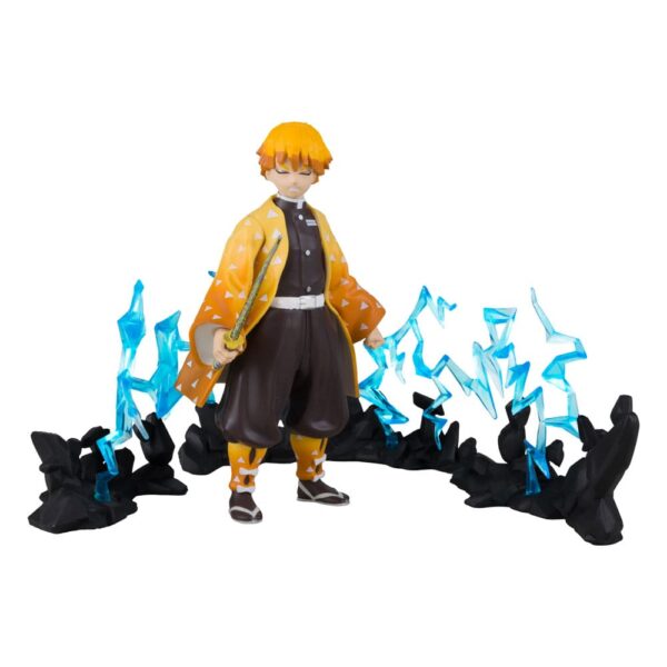 Demon Slayer: Kimetsu no Yaiba Akció Figura Zenitsu Thunder Breathing Deluxe 13 cm
