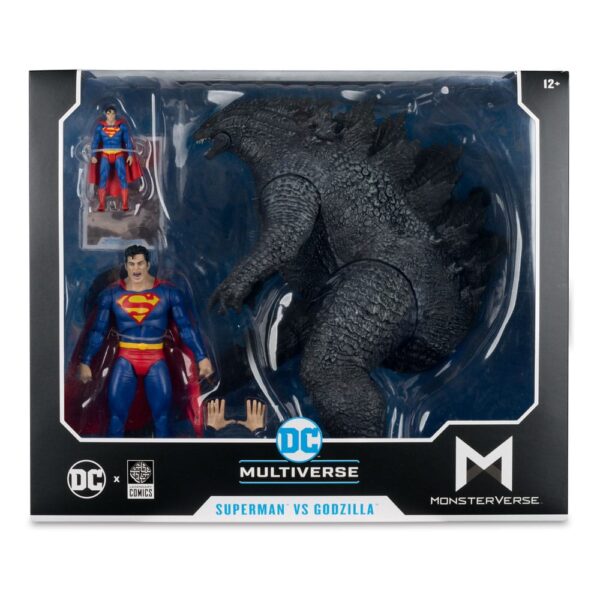 DC Justice League Monsterverse DC Multiverse Akció Figuras 2-Pack Superman Vs. Godzilla 30 cm