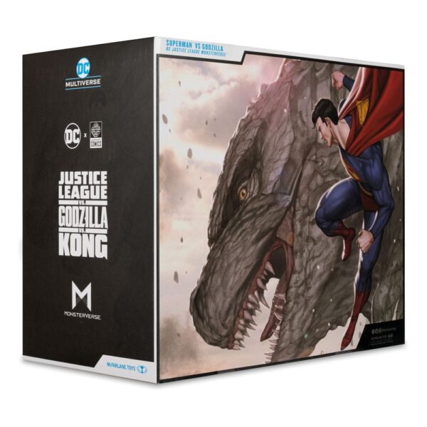 DC Justice League Monsterverse DC Multiverse Akció Figuras 2-Pack Superman Vs. Godzilla 30 cm