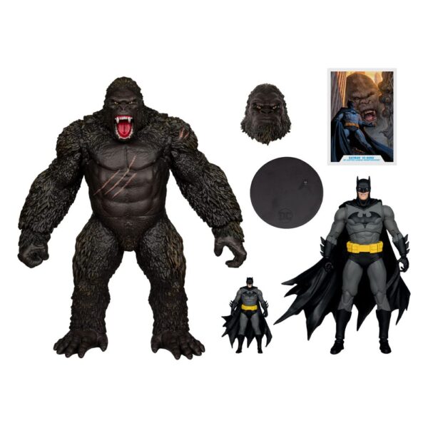 DC Justice League Monsterverse DC Multiverse Akció Figuras 2-Pack Batman & Kong 29 cm