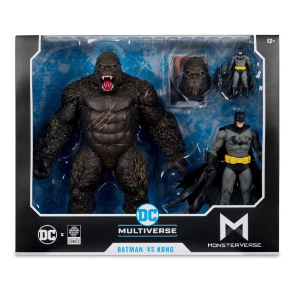 DC Justice League Monsterverse DC Multiverse Akció Figuras 2-Pack Batman & Kong 29 cm