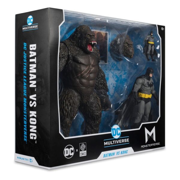 DC Justice League Monsterverse DC Multiverse Akció Figuras 2-Pack Batman & Kong 29 cm