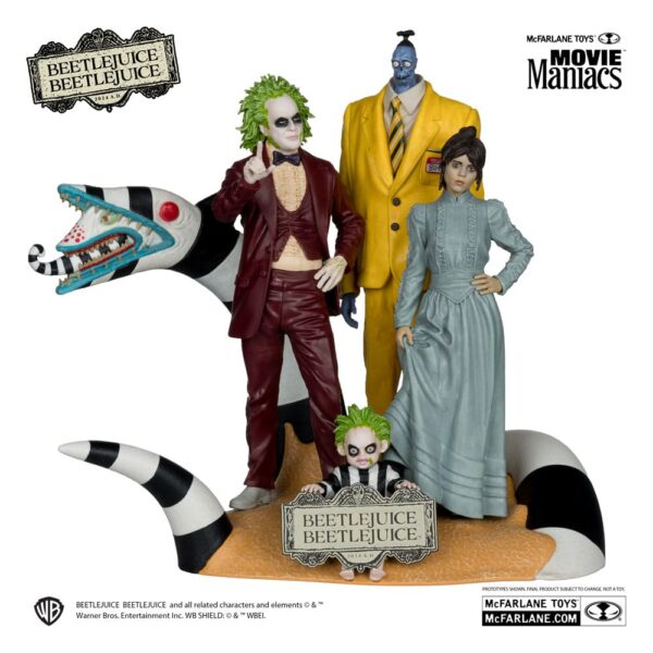 Beetlejuice Beetlejuice Movie Maniacs PVC Szobor 4-Pack 15 cm