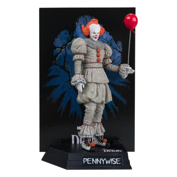 It: Welcome to Derry Movie Maniacs PVC Szobor Pennywise (Gold Label) 16 cm