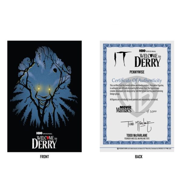 It: Welcome to Derry Movie Maniacs PVC Szobor Pennywise (Gold Label) 16 cm