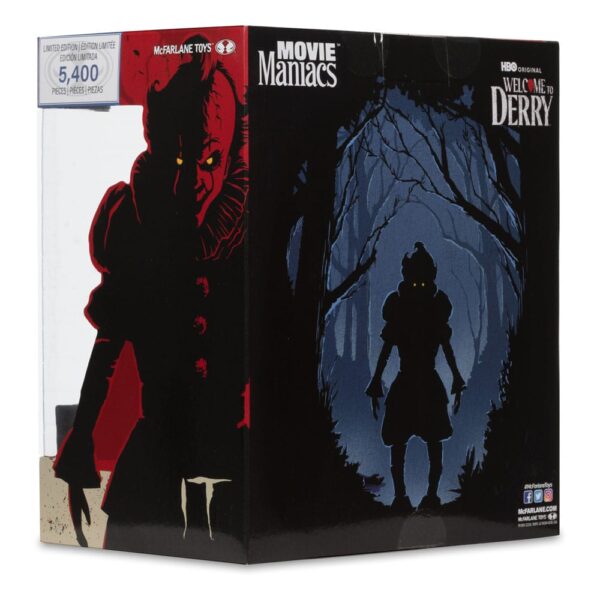It: Welcome to Derry Movie Maniacs PVC Szobor Pennywise (Flashback) (Gold Label) 16 cm