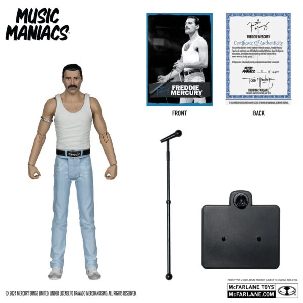 Music Maniacs Rock Akció Figura Freddy Mercury 15 cm