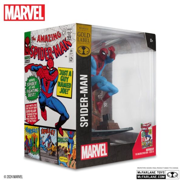 Marvel Collection PVC Szobor 1/10 Spider-Man (The Amazing Spider-Man #38) (Gold Label) 15 cm
