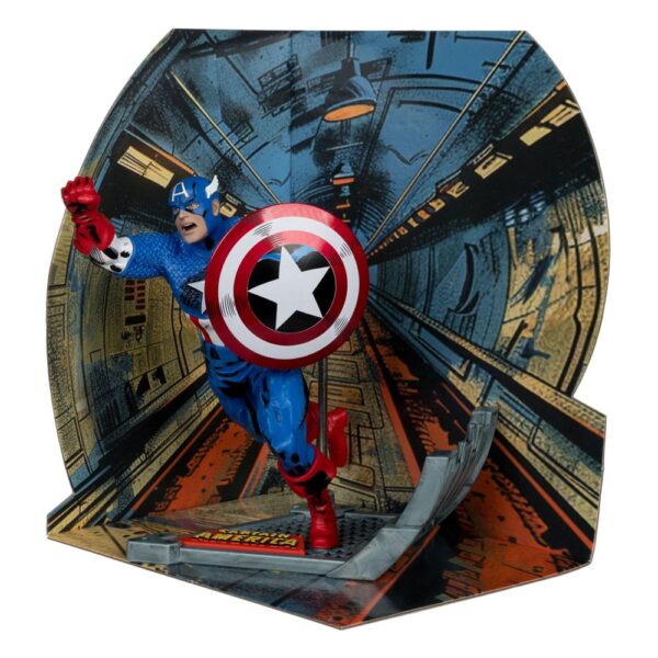 Marvel Collection PVC Szobor 1/10 Captain America (Captain America #100) 12 cm