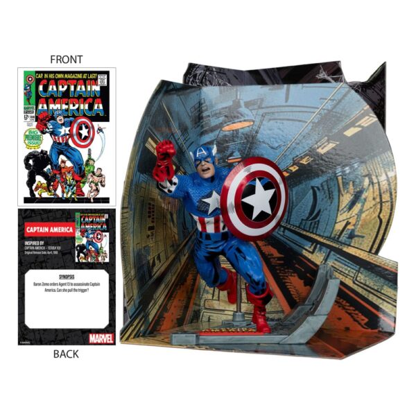 Marvel Collection PVC Szobor 1/10 Captain America (Captain America #100) 12 cm