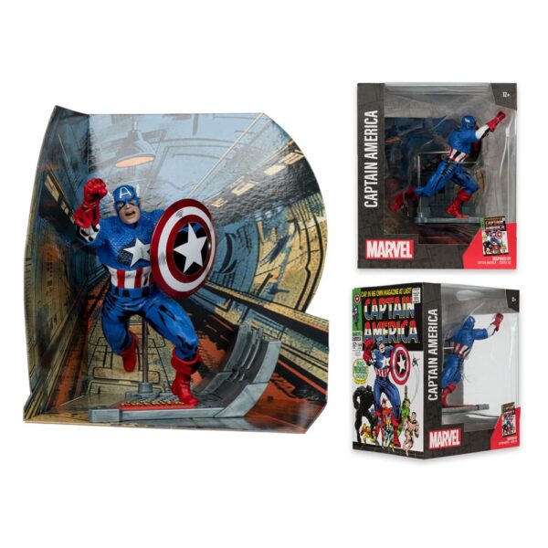 Marvel Collection PVC Szobor 1/10 Captain America (Captain America #100) 12 cm