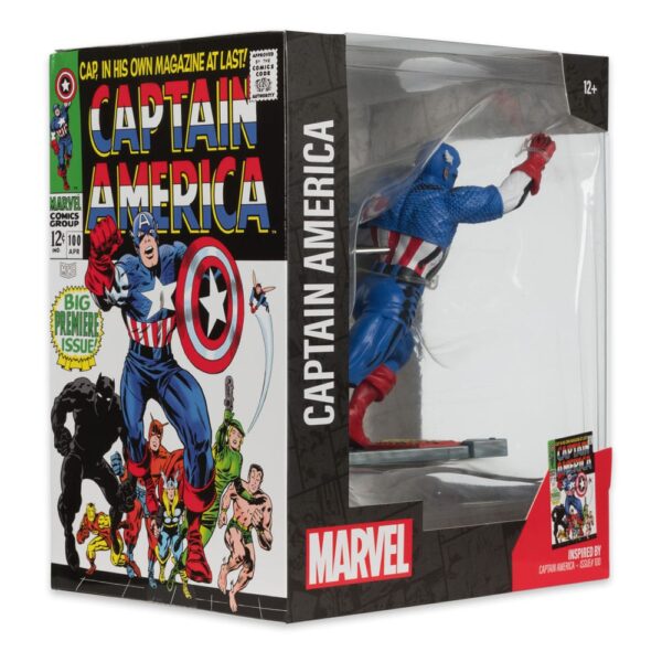 Marvel Collection PVC Szobor 1/10 Captain America (Captain America #100) 12 cm