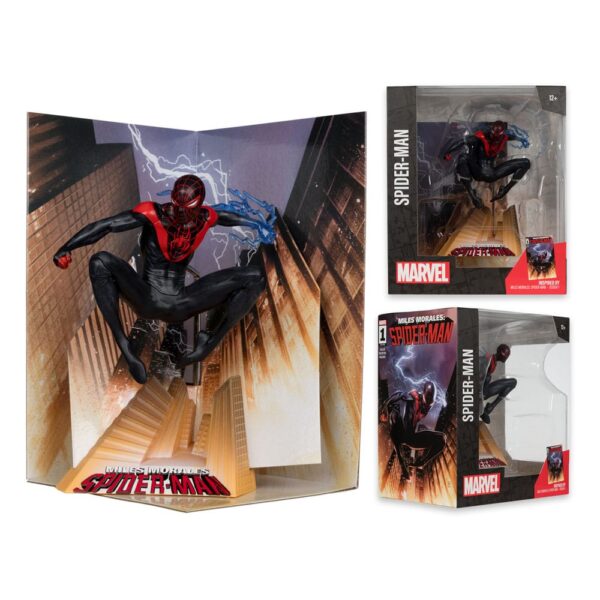 Marvel Collection PVC Szobor 1/10 Spider-Man (Miles Morales: Spider-Man #1) 13 cm
