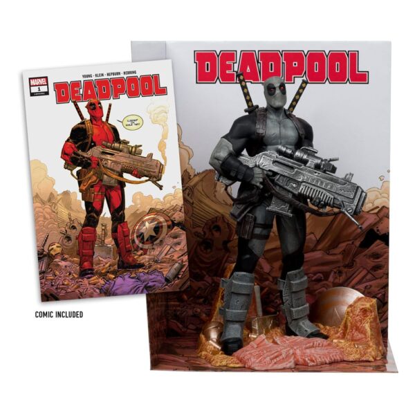 Marvel Collection PVC Szobor 1/6 Deadpool (Deadpool #1)(Grey Suit Chase) 27 cm