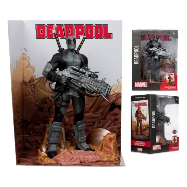 Marvel Collection PVC Szobor 1/6 Deadpool (Deadpool #1)(Grey Suit Chase) 27 cm