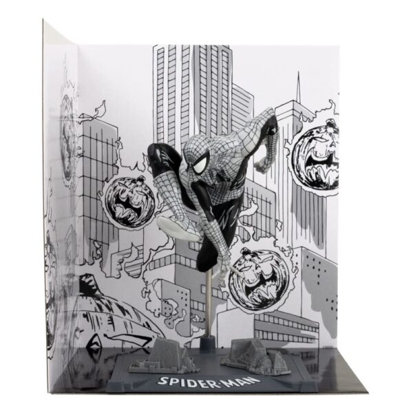 Marvel Collection PVC Szobor 1/10 Spider-Man (Spider-Man #6)(Line Art)(Gold Label) 10 cm