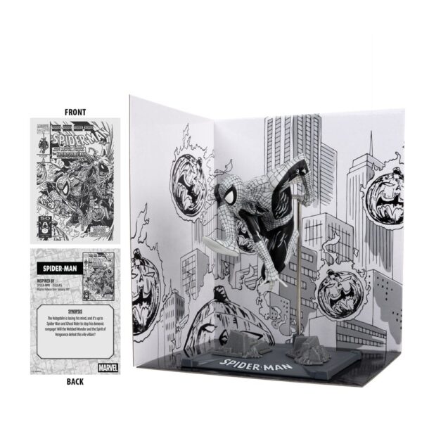 Marvel Collection PVC Szobor 1/10 Spider-Man (Spider-Man #6)(Line Art)(Gold Label) 10 cm
