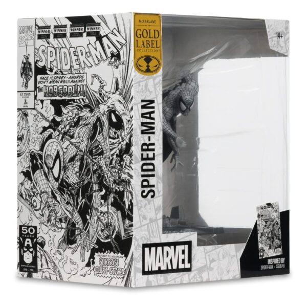 Marvel Collection PVC Szobor 1/10 Spider-Man (Spider-Man #6)(Line Art)(Gold Label) 10 cm