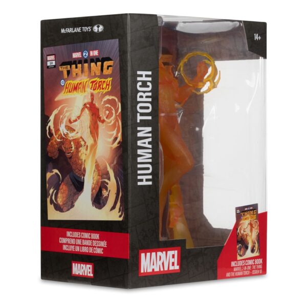 Marvel Collection PVC Szobor 1/6 Human Torch (Marvel 2 in 1 #10) 29 cm